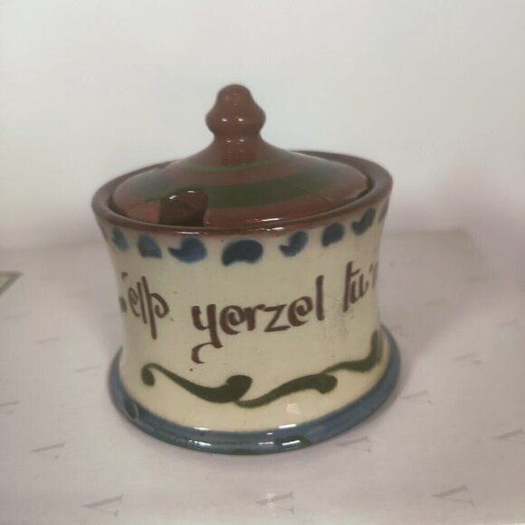 Olde English Pottery by Tourqay, set of 5 pieces. each with a Motto, handpainted - Picture 7 of 9